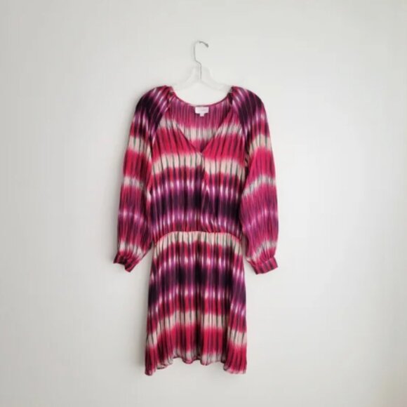 PARKER Silk Mini Blouson Printed Dress - Picture 1 of 5